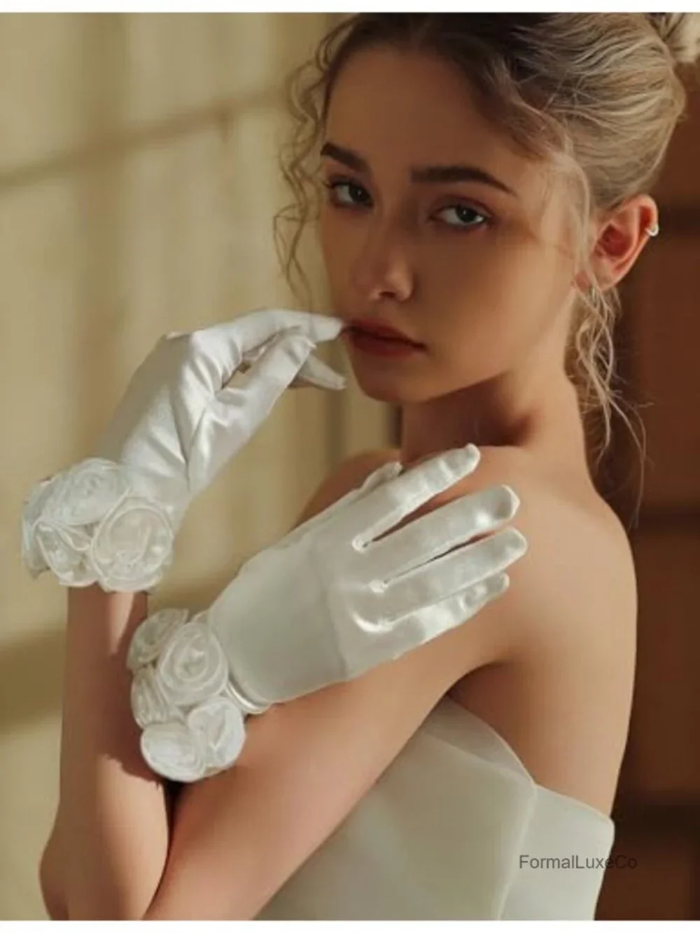 Elegant Satin Gloves for Wedding, Opera, Party Accessories